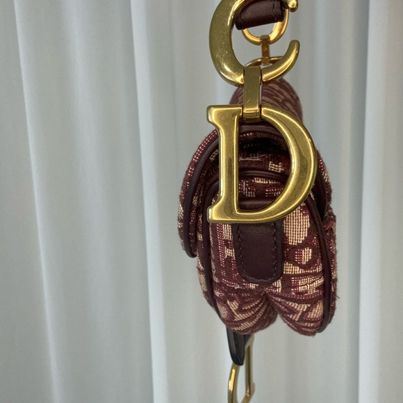Dior Saddle oblique, red mini size - Picture 8 of 10
